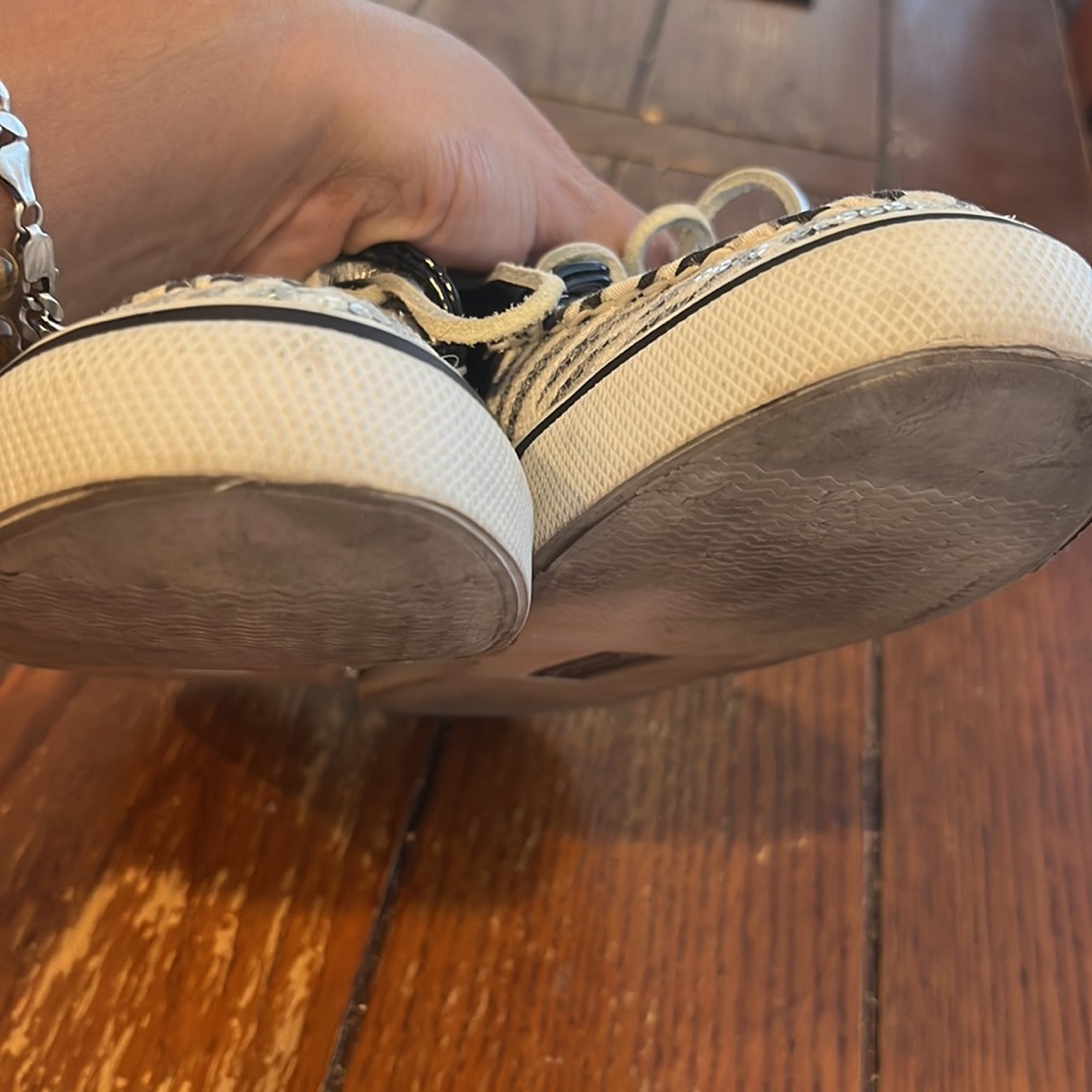 Sperry Top-Sider Sequins Zebra Print 7.5 - image 6